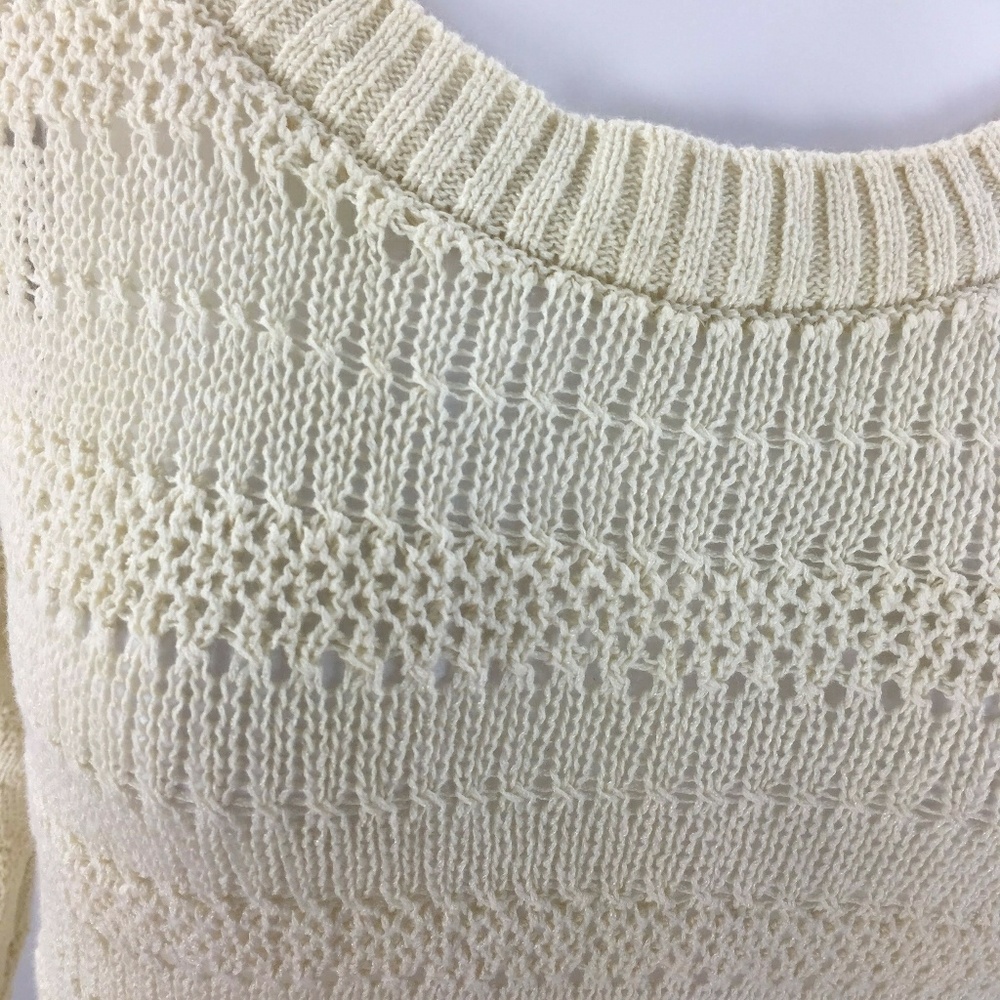 Coldwater creek cream ivory tunic sweater large 14 - Picture 4 of 7